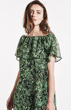 Load image into Gallery viewer, Printed Chiffon Short Sleeve Short Mini Dress