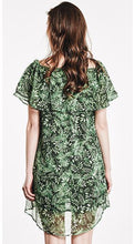 Load image into Gallery viewer, Printed Chiffon Short Sleeve Short Mini Dress