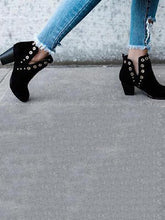 Load image into Gallery viewer, Black High-heel Ankle Chelsea Boots Shoes