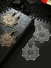 Load image into Gallery viewer, Bohemian Vintage Hollow Alloy Flower Earrings Accessories