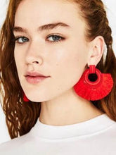 Load image into Gallery viewer, Fashion Alloy Paint Tassel Earrings