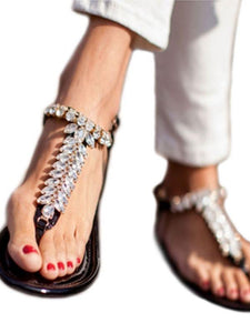 Summer Beach Flat Heel Clip Toe Sandals