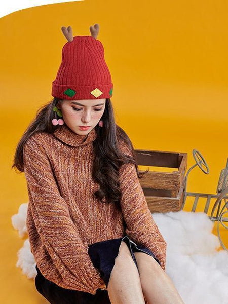 Autumn And Winter Ladies Creative Cute Warm Knit Hat