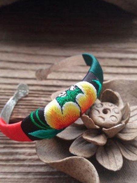 Ethnic Style Embroidery Handmade Bracelet