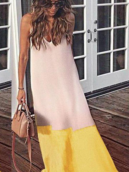 Casul Beach Chiffon Sling Sexy Long Dress