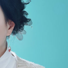 Load image into Gallery viewer, Retro Style New Asia Style Geometric Sculpture Coral Earrings National Tide Temperament Earrings