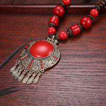 Load image into Gallery viewer, Tibetan ethnic style retro Bohemian necklace pendant beads with jewelry