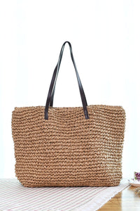 Straw Bag Beach Bag Grass Bag Simple Crochet Bag Rattan