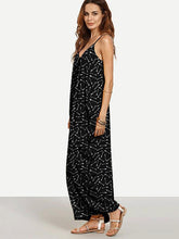 Load image into Gallery viewer, Cool Black Bohemia Spaghetti Straps V Neck Maxi Dress