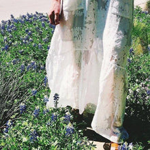 Load image into Gallery viewer, Embroidered White Long Sleeve Boho Dress