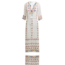 Load image into Gallery viewer, 2018 Embroidered Half Sleeve Bohemia Beach Dress