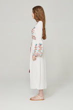 Load image into Gallery viewer, 2018 Boho Embroidered Long Sleeve Loose Beach Dress