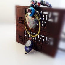 Load image into Gallery viewer, Hand Woven Retro Pendant Love Ceramic Necklace