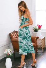 Load image into Gallery viewer, Print Spaghetti Strap Wide Leg Pants Pockets Jumpsuit