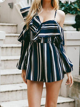 Load image into Gallery viewer, 2018 New Stripe High Waist Irregular Jumpsuit Rompers