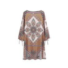 Load image into Gallery viewer, Stylish Bohemian printed long-sleeved dress - 2
