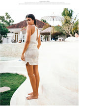 Load image into Gallery viewer, Backless Knitwear Beach Hollow Cover-Up