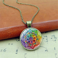 Load image into Gallery viewer, Vintage  Long Chain Mandala Necklace