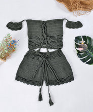 Load image into Gallery viewer, Sexy Openwork Handmade Knit Beach Swim Trunks