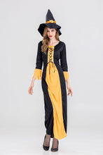 Load image into Gallery viewer, Halloween Witch Cosplay Party Maxi Dress