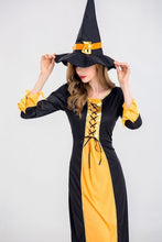 Load image into Gallery viewer, Halloween Witch Cosplay Party Maxi Dress