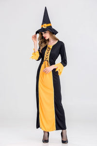 Halloween Witch Cosplay Party Maxi Dress