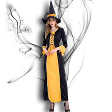 Load image into Gallery viewer, Halloween Witch Cosplay Party Maxi Dress