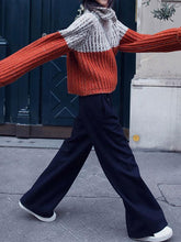 Load image into Gallery viewer, Casual Split-Joint High Neck Sweater