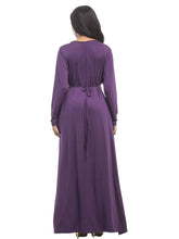 Load image into Gallery viewer, Solid Color V-neck Maxi Dress