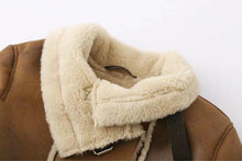 Load image into Gallery viewer, Fleece Stitching Women Suede Coat Jacket