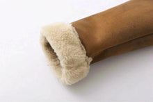 Load image into Gallery viewer, Fleece Stitching Women Suede Coat Jacket