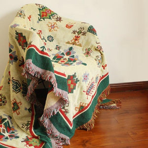 Bohemian Cotton Multi-functional Sofa Blanket Tapestry
