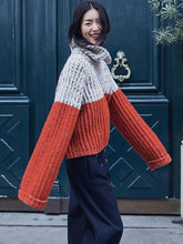 Load image into Gallery viewer, Casual Split-Joint High Neck Sweater
