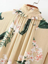 Load image into Gallery viewer, Floral Print Long Sleeve Loose Mini Dress