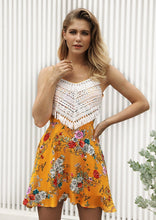 Load image into Gallery viewer, New Spaghetti Strap Flower Printed Mini Dress