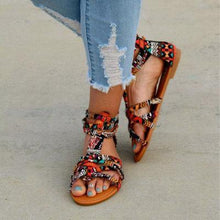 Load image into Gallery viewer, Summer Bohemia Flat Heel Beach Sandals