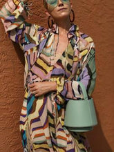 Load image into Gallery viewer, Bohemian Wind Depth V Long Sleeve Printed Dress