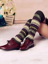 Load image into Gallery viewer, Bohemia Knit Leg Warmers Knitted Over Knee-high Stocking