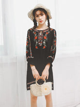 Load image into Gallery viewer, Floral Loose Bohemia Mini Dress