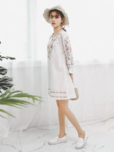 Load image into Gallery viewer, Floral Loose Bohemia Mini Dress