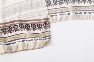 Stylish Bohemian printed long-sleeved scarf - 2