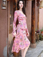 Load image into Gallery viewer, Retro Printed Bohemia Falbala Skirt Bottoms