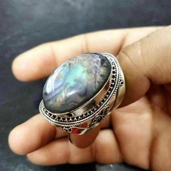 Vintage Rainbow Anniversary Party Engagement Wedding Ring
