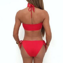 Load image into Gallery viewer, Sexy Swimwear Beach Solid Color Bikini Two Pieces Set