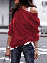 Load image into Gallery viewer, Casual Long Sleeves Solid Color Blouses Shirts Tops