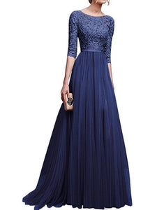 Elegant Chiffon Waisted Evening Dress