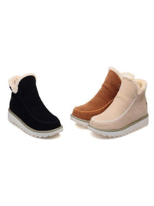 Casual Winter Solid Color Warm Snow Boots Shoes