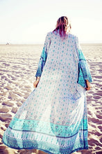 Load image into Gallery viewer, Chiffon Floral Loose Plus Size Beach Long Cover-up