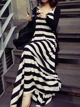 Load image into Gallery viewer, Sexy Stripe Sleeveless Bohemia Beach Maxi Dress