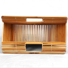 Load image into Gallery viewer, Clamshell Flip Holiday Bamboo Bag